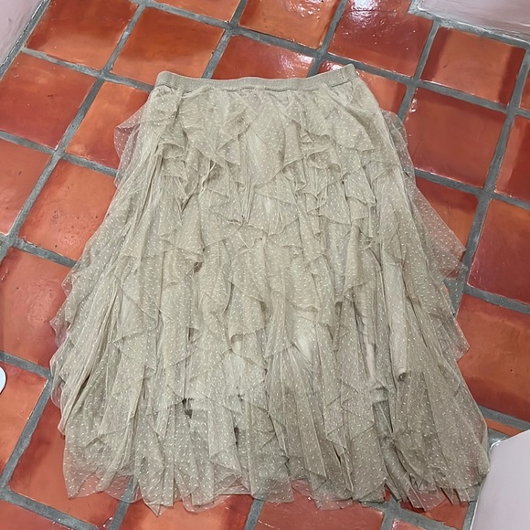 Anthropologie Dresses & Skirts - Anthropologie Tiered Scalloped Tulle Skirt NWT